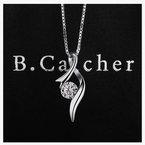 B.Catcher Necklaces 925 Sterling Silver Pendant Necklace